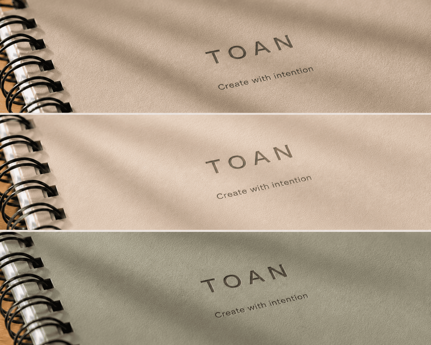 Cover texture detail of the TOAN planner